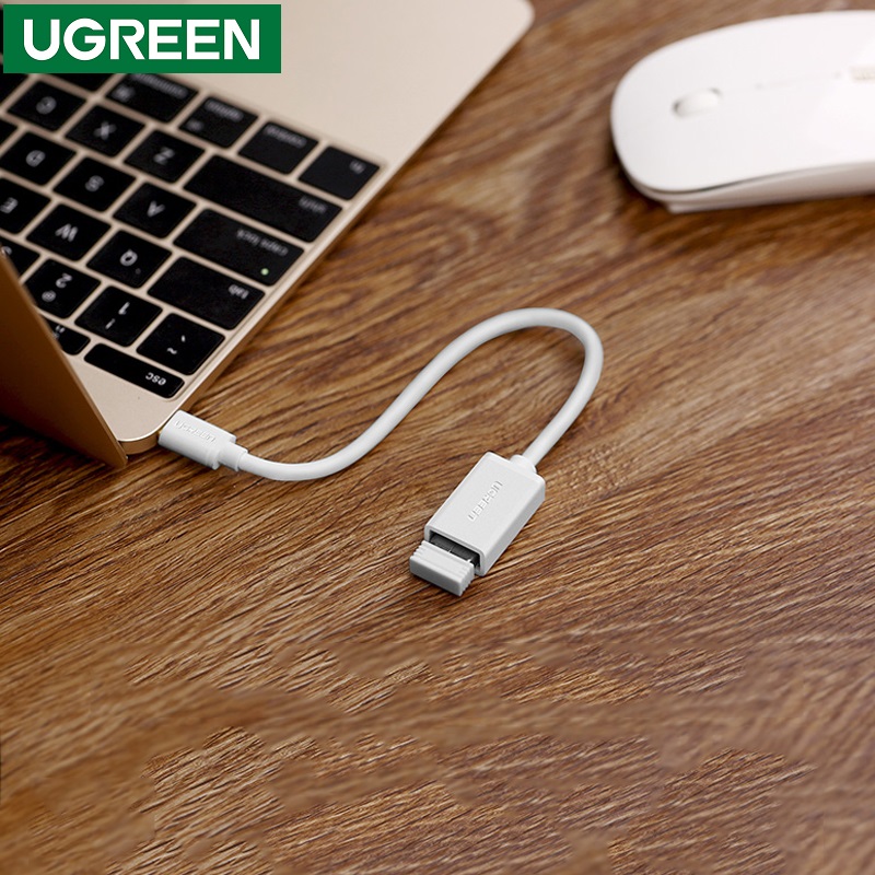 Ugreen 30702 Cáp chuyển USB-C sang USB 3.0 A   màu trắng chính hãng.